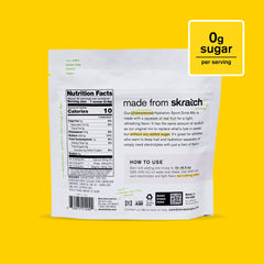 Real lemon and lime pieces in Skratch Labs Hydration mix for natural flavor.