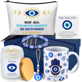 Skylety Evil Eye mug in blue and white, ceramic for daily coffee rituals