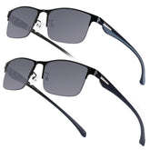 SKYOAK 2 pack premium reader sunglasses with UV400 protection and 2.5x magnification for outdoor reading