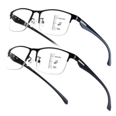 SKYOAK 2-pack progressive half-frame glasses front view for everyday comfort and clarity