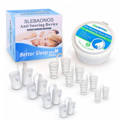 SLEBAONOS nose vents in travel case for convenient on-the-go breathing relief.