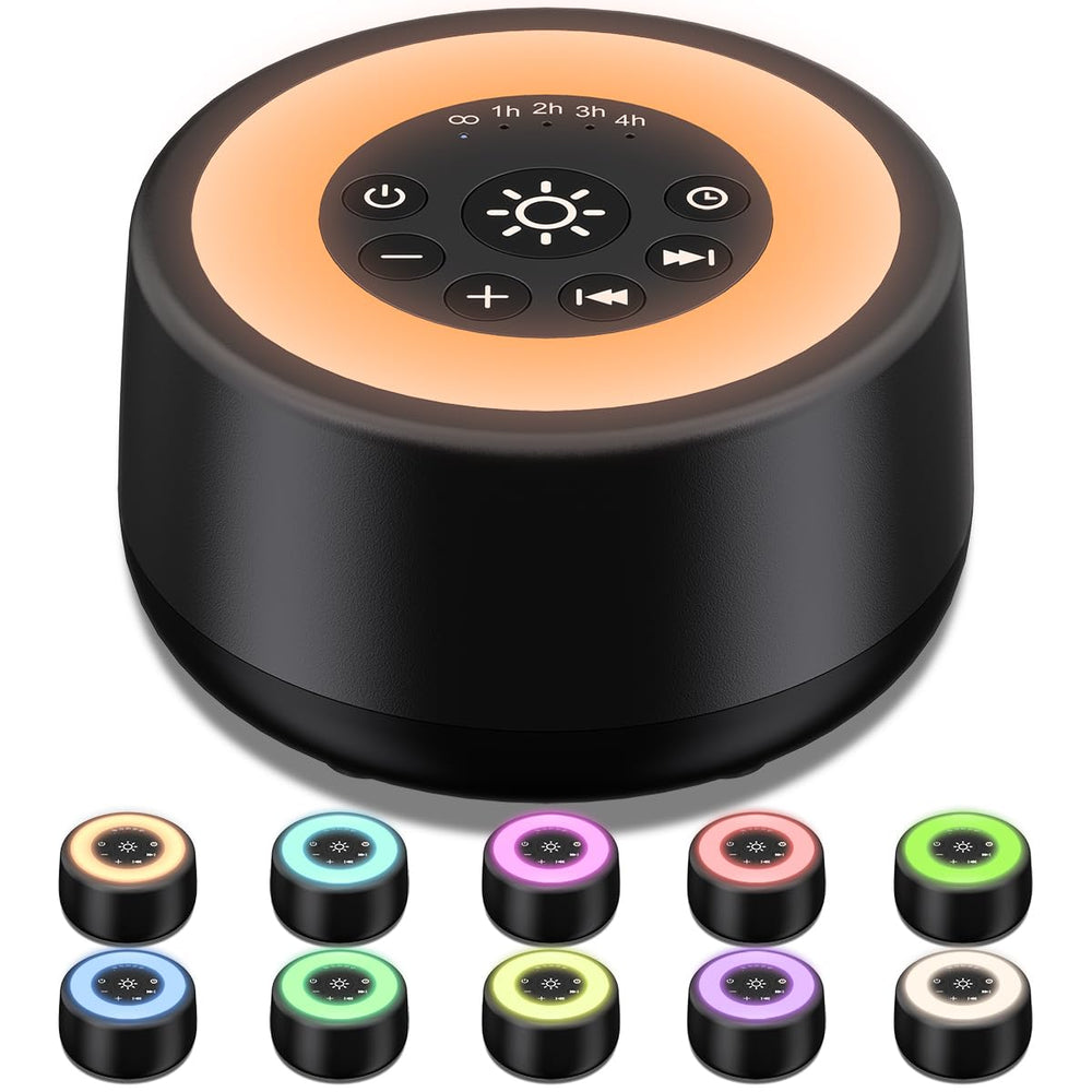 Sleepbox compact design placed on a nightstand for easy bedside use