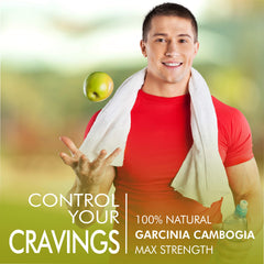 Close-up of Slim Heat capsules highlighting 95% HCA for carb management.