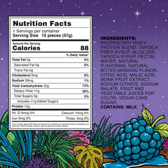 SlimThicc Rabid Razz close-up shows chewy texture ideal for on-the-go snacking.