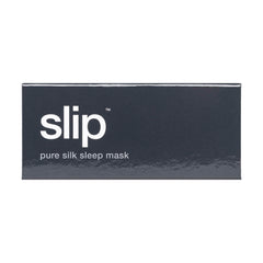 SLIP charcoal silk sleep mask adjustable strap ensuring secure, comfortable fit.