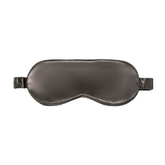 SLIP charcoal silk sleep mask front view highlighting smooth surface and luxe texture.
