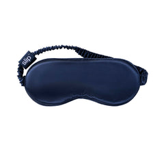 SLIP Pure Silk Sleep Mask Navy packaging in pink, a refined gift option.