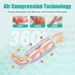 SLOTHMORE leg massager heat settings deliver warmth for tired legs