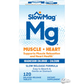 SlowMag muscle and heart tablets in a bottle, supporting normal muscle function.