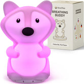 SlowRise Speaking Breathing Lamp front view with calming light for daily mindfulness.