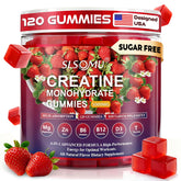 Slsomu Creatine Monohydrate Gummies bottle front for convenient workouts