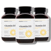 SMARTERNUTRITION vegan D3 5000 IU + K2 1100 mcg bottle for immune and bone support