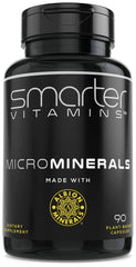 SmarterVitamins 15mg zinc glycinate bottle front highlighting Albion chelated mineral