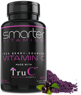 SmarterVitamins Smarter Raw bottle-front view highlights natural berry vitamin C for daily wellness.