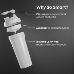 SmartShake Lite Superman bottle full front highlights 800ml capacity for workouts