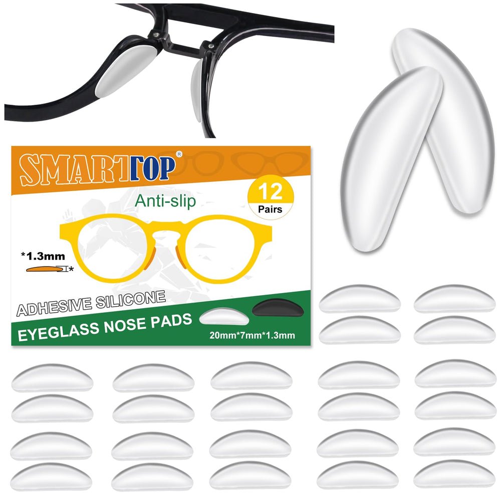 SMARTTOP adhesive nose pad close-up, ultra-thin silicone for comfortable wear.