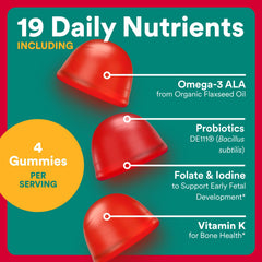 Blueberry-flavored prenatal gummies from SmartyPants.