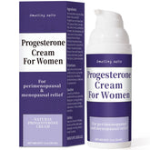 Smelling salts bioidentical progesterone cream bottle for natural balance during menopause.