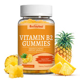 SmildeHeal Vitamin B2 Gummies bottle closeup for convenient energy support.