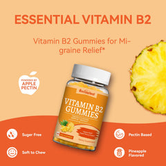 SmildeHeal Vitamin B2 Gummies magnesium label view, supports nervous system function.
