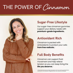 SMNutrition cinnamon gummies ceylon cassia blend aroma enhances daily flavor.