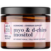 SMNutrition Myo-Inositol and D-Chiro powder bottle shows 40:1 ratio for hormone balance