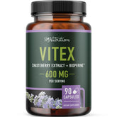 SMNutrition Vitex chasteberry bottle promotes daily hormone balance and PMS support.