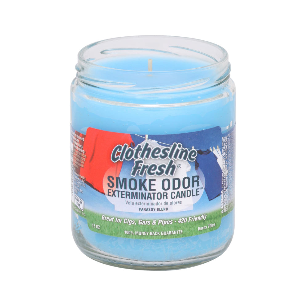 Smoke Odor Exterminator vela 13oz, fresco-de-tendedero, ideal para eliminar olores de ropa