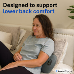 SmoothSpine back massager dimensions 23.6 by 9.8 by 4.7 inches for full coverage.