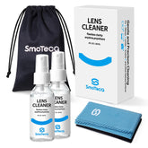 SmoTecQ Glasses Cleaner Kit spray bottle for streak-free lens cleaning
