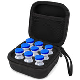 SMYV insulin vial holder with 9-slot fridge storage for organized vials.