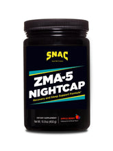 SNAC ZMA-5 Nightcap bottle top view for bedtime sleep support