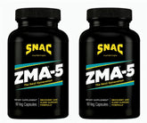 SNAC ZMA-5 capsule close-up showing zinc, magnesium, 5-HTP blend for recovery support