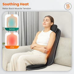Snailax 3D kneading massage chair pad delivering full back coverage