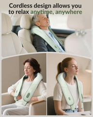 Snailax 4D deep shiatsu massager with 8 nodes for targeted muscle relief