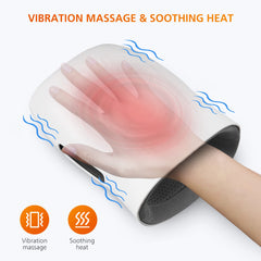 Snailax cordless hand massager placed on a desk for convenient relief