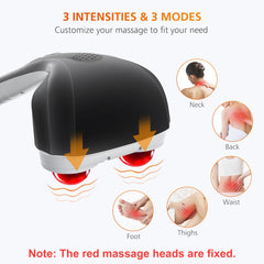 Snailax massager with heat for neck use providing soothing warmth.
