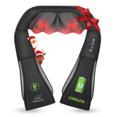 Snailax cordless massager targets neck and shoulders with heat for soothing relief.