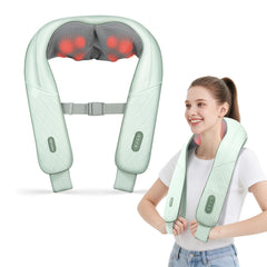Snailax cordless neck massager with battery indicator for cordless use and portability