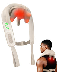 Snailax cordless neck massager with heat for on the go comfort and relief