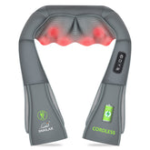 Snailax cordless neck massager with 8-node shiatsu rollers for portable relief