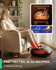 Snailax massager control panel, simple heat and knead settings