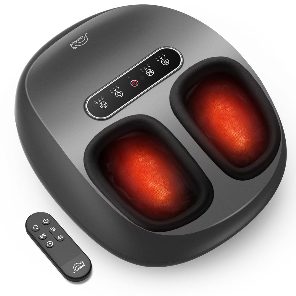 Snailax foot massager with heat for larger feet up to size 14, comfortable fit.