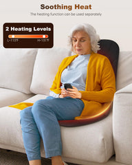 Snailax gentle heat settings provide optional warmth to ease tense muscles