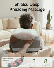 Snailax hands free design massager with strap for flexible positioning