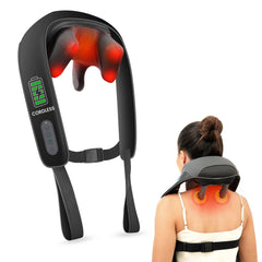 Snailax neck massager wearable design offers hands-free neck relief during daily activities.