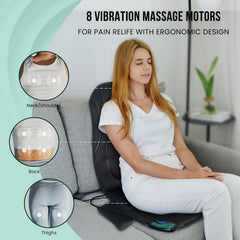 Snailax seat massager pad offers heat and vibration for a comfortable office break.