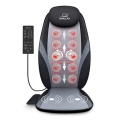 Snailax Shiatsu back massager on chair delivers deep kneading for full back relief