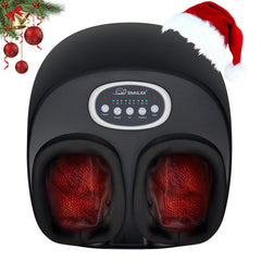Snailax shiatsu foot massager with heat, front view, soothing warmth for tired feet