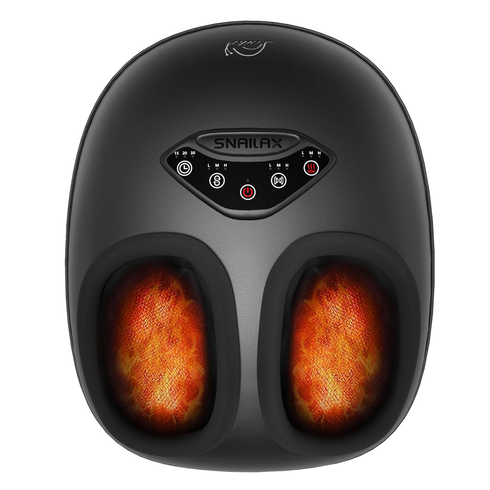Snailax shiatsu foot massager with wide space for large feet and family comfort.